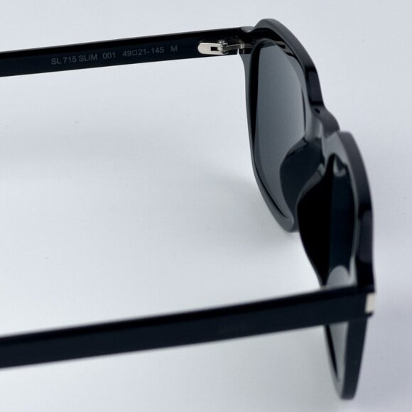 Saint Laurent Women Black Grey Square BRAND NEW Sunglasses SL715 SLIM 001 - Picture 8 of 11